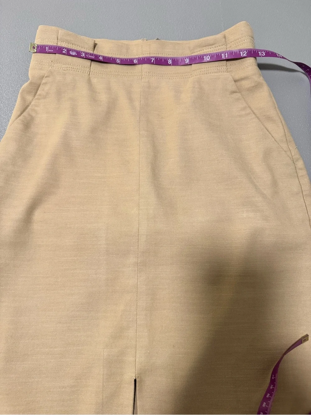 Ann Taylor Tan Pencil Skirt Size 00 - Picture 7 of 8